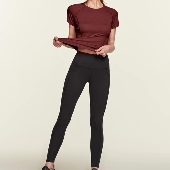 Burgundy ATHLIO athletic compression top size SMALL - Picture 1 of 4